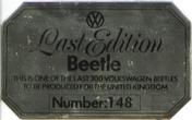 LEB Number 148, Dashboard plaque