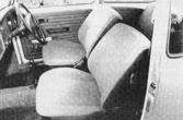 Volkswagen Audi Car - September 1986, 1200L has reclining cloth seats similar to Golf